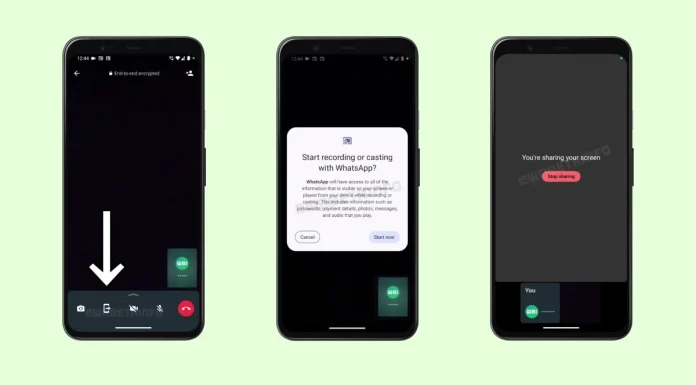قابلیت اشتراکگذاری صفحهنمایش سرانجام به واتساپ اضافه شد